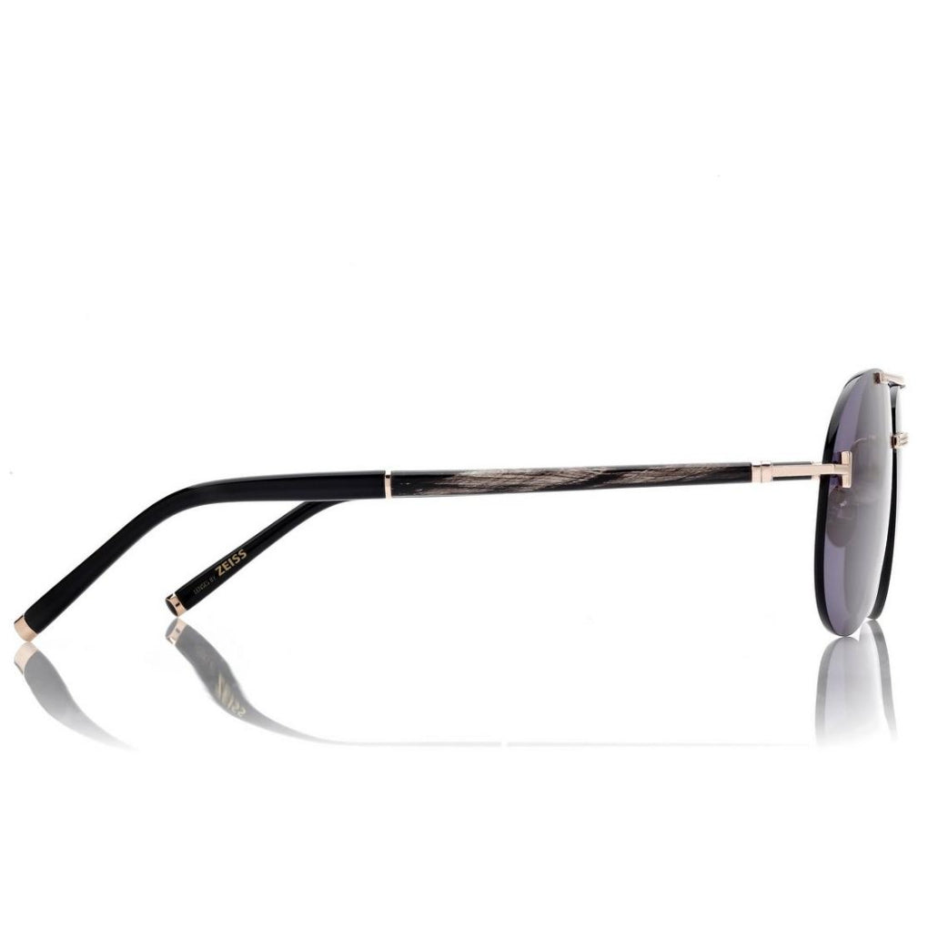 Tom Ford Men Pilot Frame Shiny Gold Sunglasses