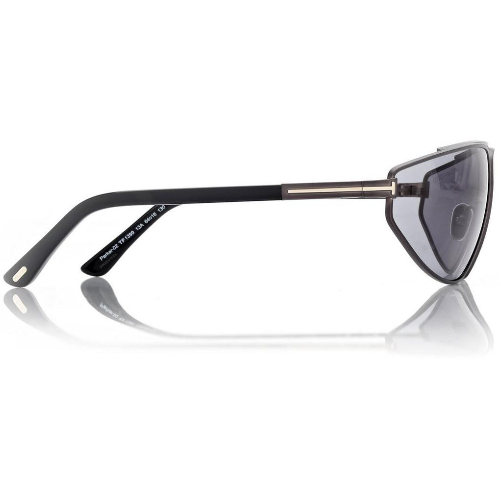 Tom Ford Men Irragular Frame Gunmetal Sunglasses