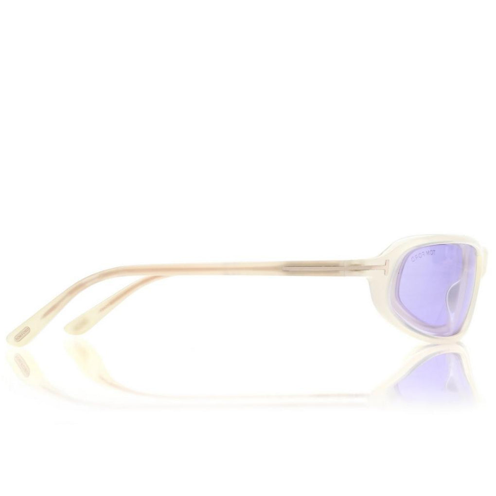 Tom Ford Women Rectangle Frame Beige Sunglasses