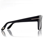 Tom Ford Women Butterfly  Frame Espresso Black Sunglasses