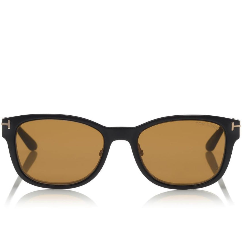 Tom Ford Men Square Frame Gold Sunglasses