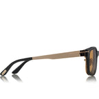 Tom Ford Men Square Frame Gold Sunglasses