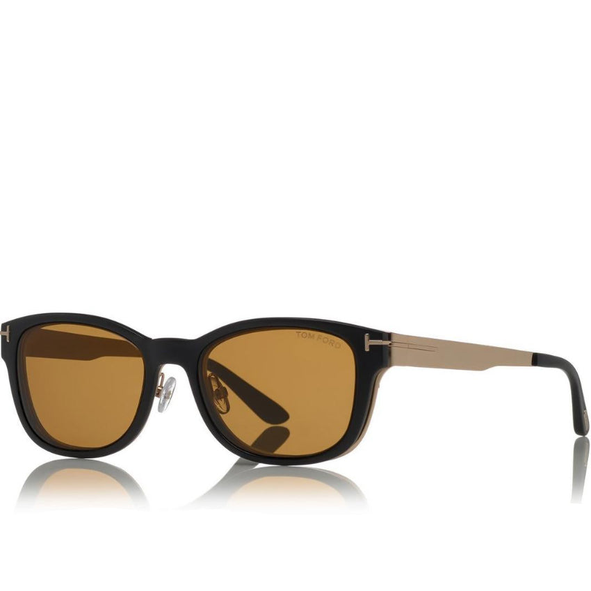 Tom Ford Men Square Frame Gold Sunglasses