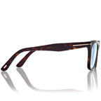 Tom Ford Men Square Frame Dark Havana Sunglasses