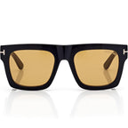 Tom Ford Men Sqaure Frame Dusty Black Sunglasses