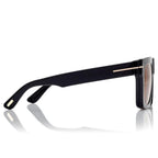 Tom Ford Men Sqaure Frame Dusty Black Sunglasses