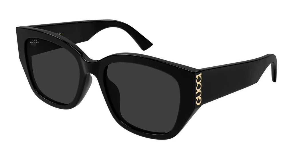 Gucci Women Round Black Sunglasses