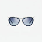 Chanel Women’s Cat-Eye Blue Sunglasses