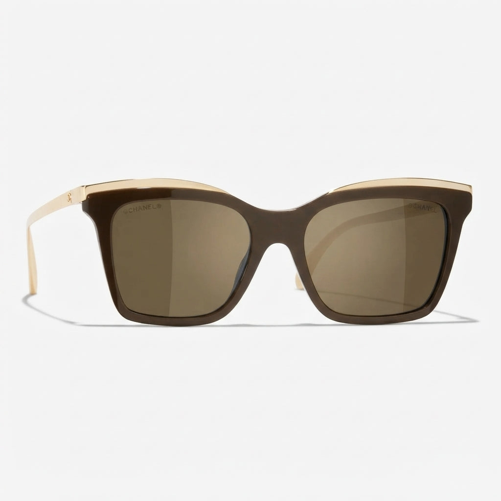 Chanel Women Butterfly Light Brown Sunglasses