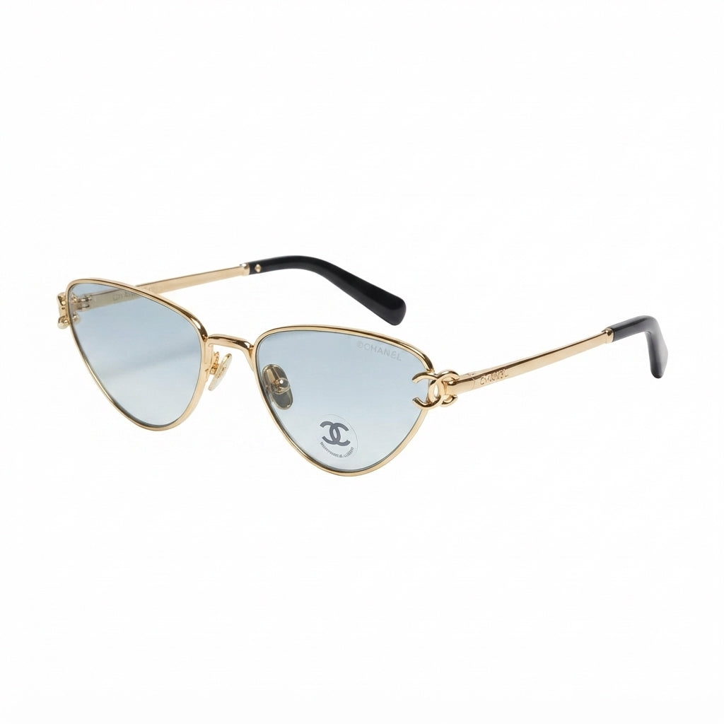 Chanel Women Cat-Eye Blue Sunglasses