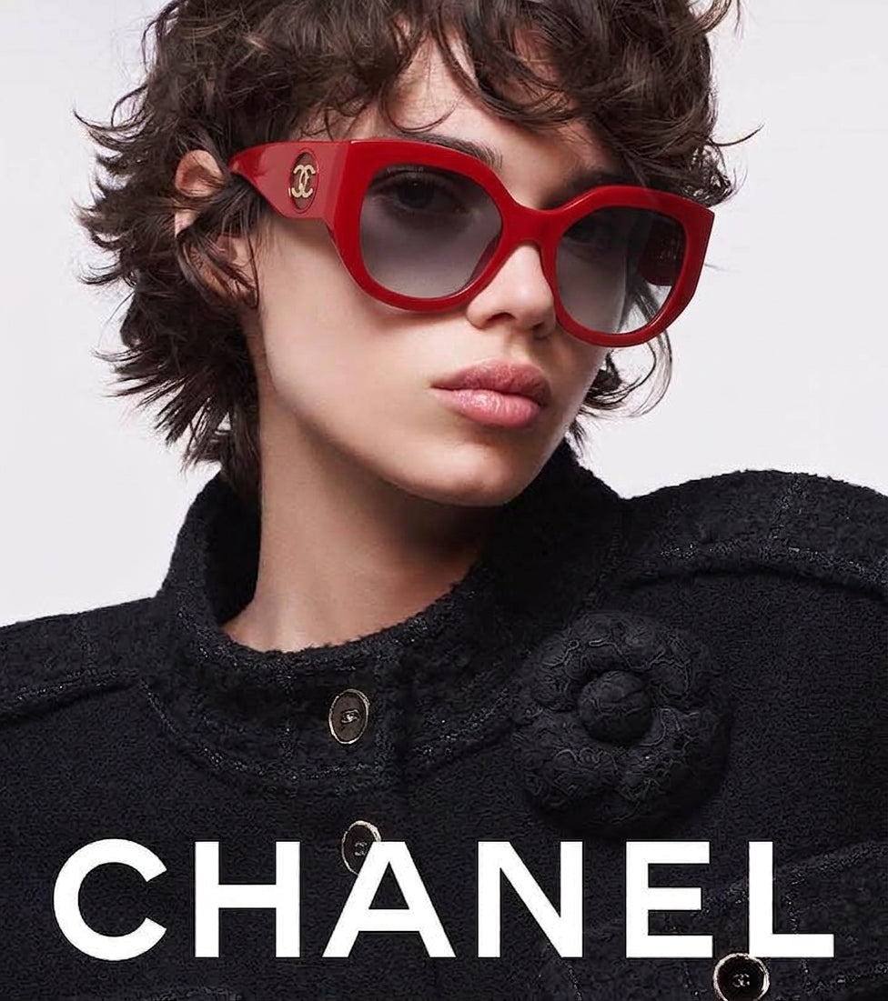 Chanel Women Butterfly Red Sunglasses