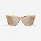 Chanel Women Butterfly Light Brown Sunglasses 