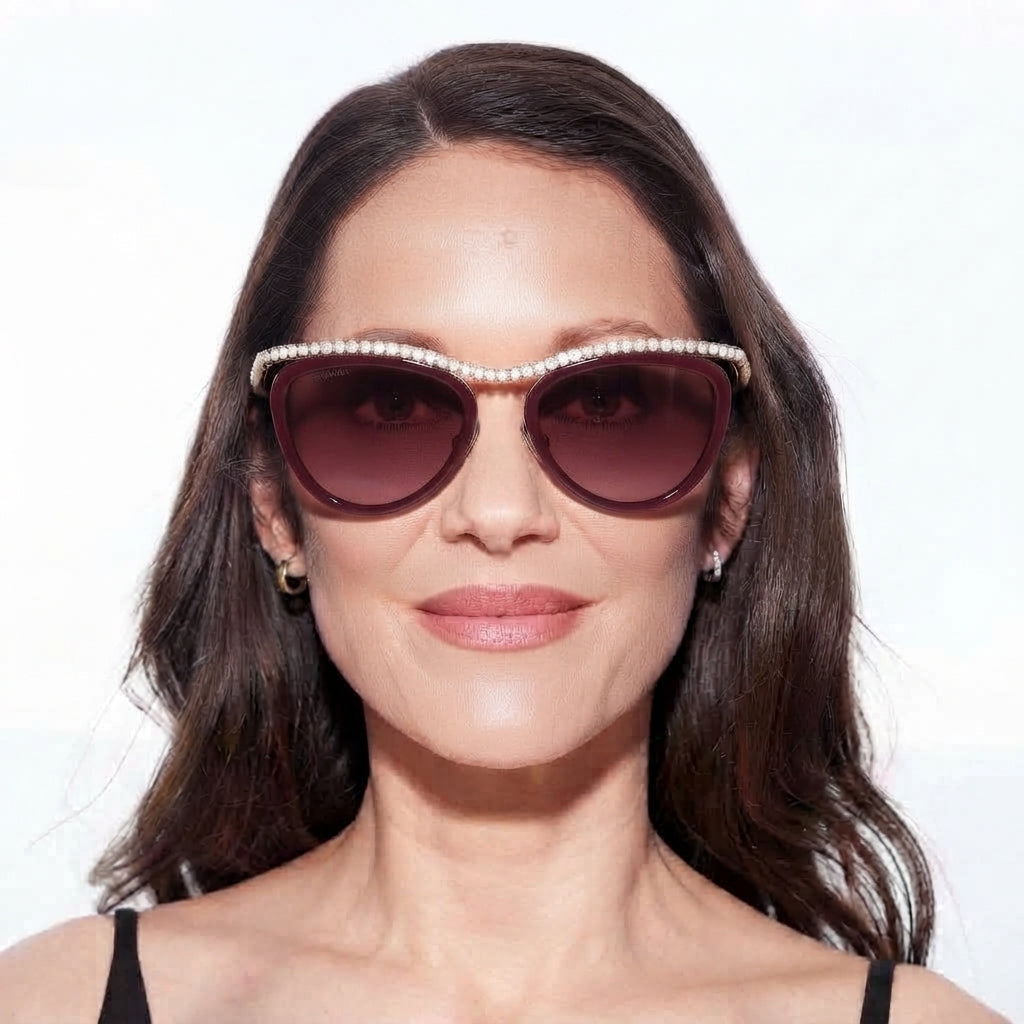 Chanel Women Cat-Eye Red Sunglasses