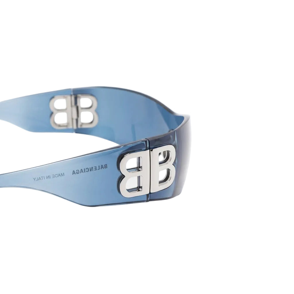Balenciaga Unisex BB0359S Bossy Mask Shield Blue Sunglasses