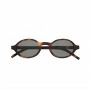 Saint Laurent Unisex SL M161 Oval Medium Havana Sunglasses