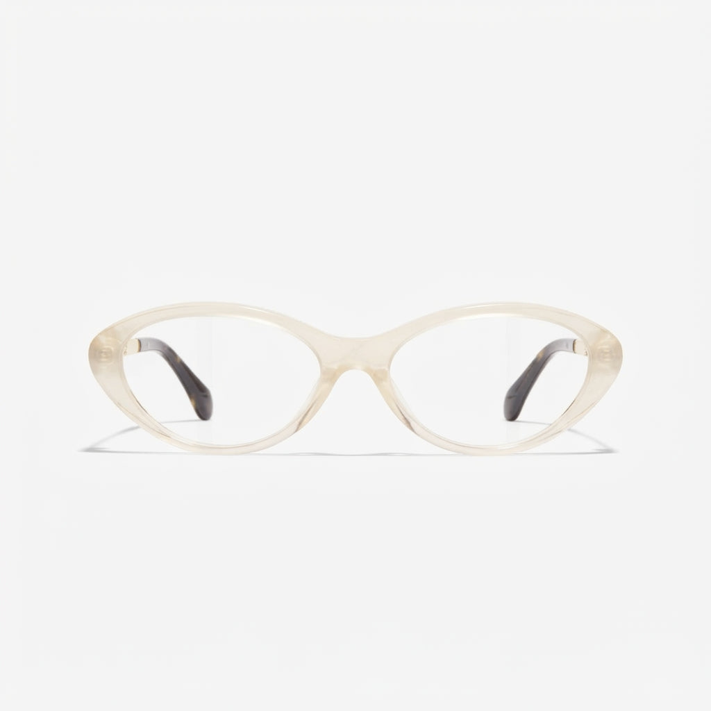 Chanel Women Oval Light Beige Eyeglasses