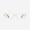 Chanel Women Oval Light Beige Eyeglasses