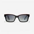 Chanel Women Square Black & Red Sunglasses