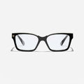 Chanel Women Rectangular Black and White Glasses