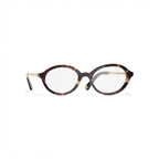 Chanel Women Optical Oval Brown Tortoise Eyeglasses