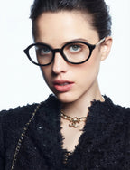 CHANEL Women’s Oval Black Eyeglasses