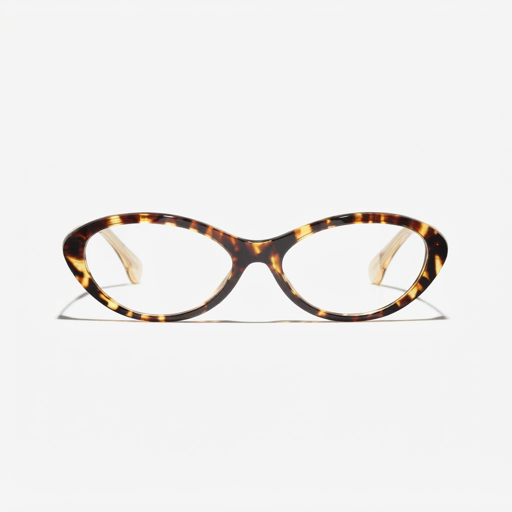Chanel Women Oval Dark Tortoise Eyeglasses