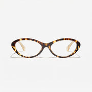 Chanel Women Oval Dark Tortoise Eyeglasses