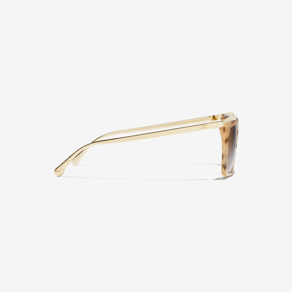 Chanel Women Butterfly Light Brown Sunglasses