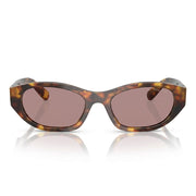 Miu Miu Women MU A03S Cat-Eye Havana / Violet Tint Sunglasses