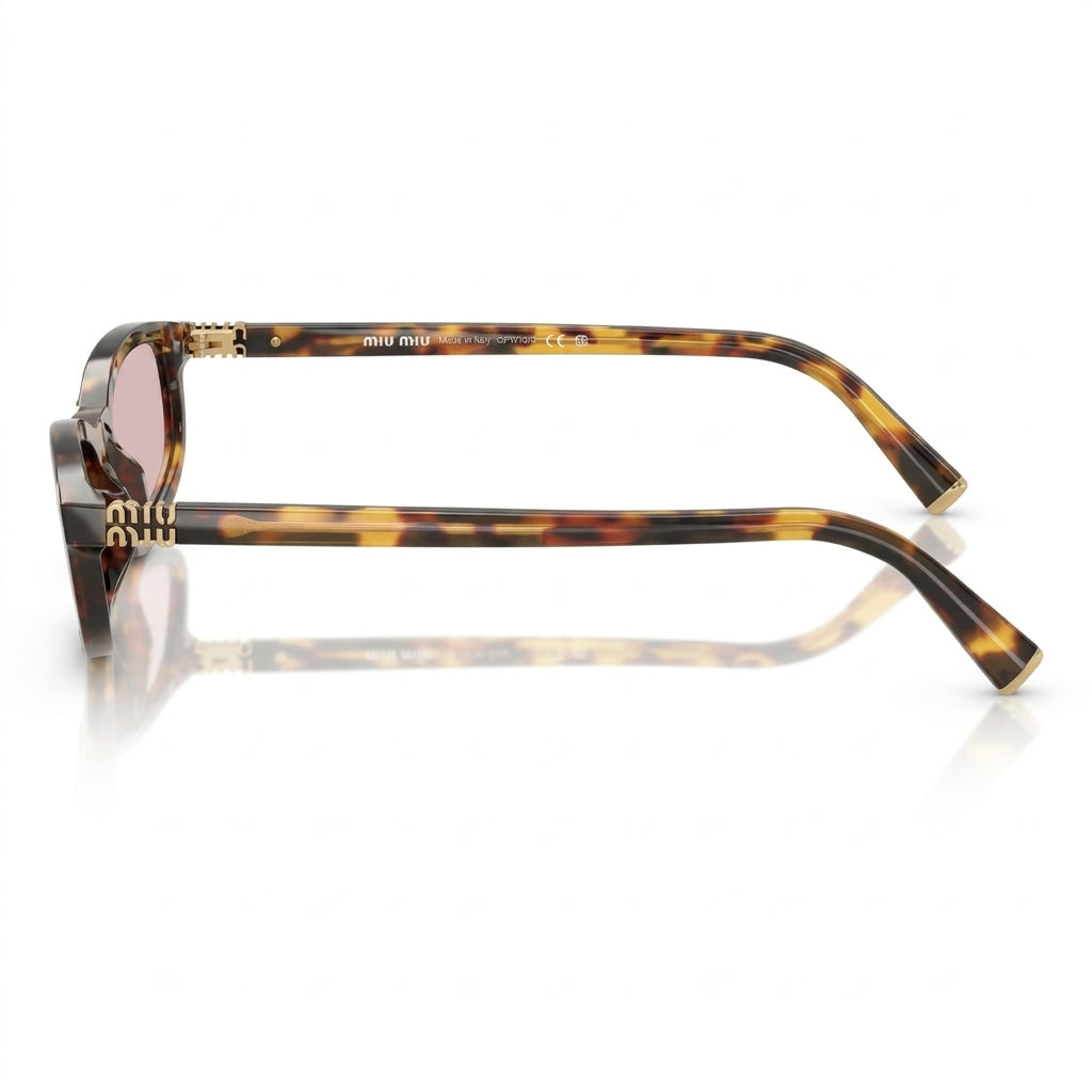 Miu Miu Regard SMUA06 Women Tortoise / Light Pink Sunglasses