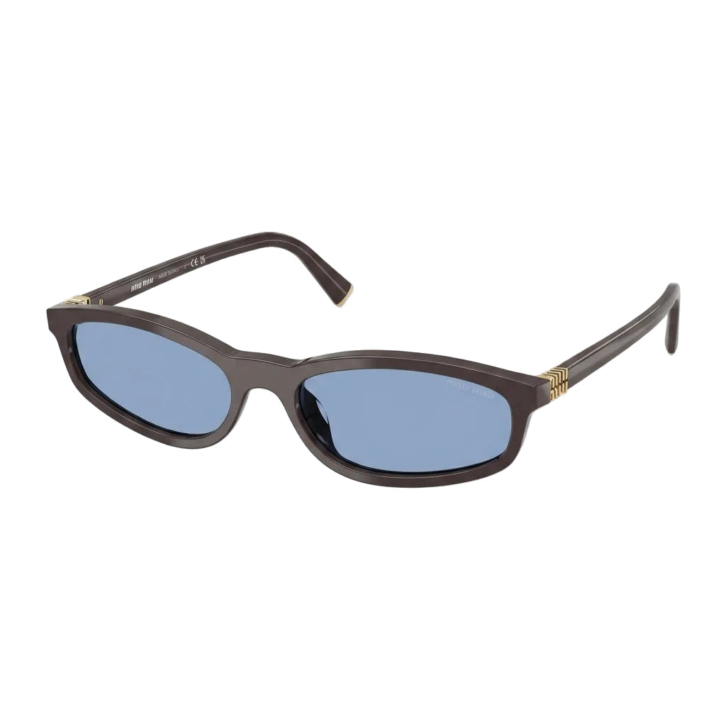 Miu Miu Regard SMUA06 Women Brown / Light Blue Sunglasses