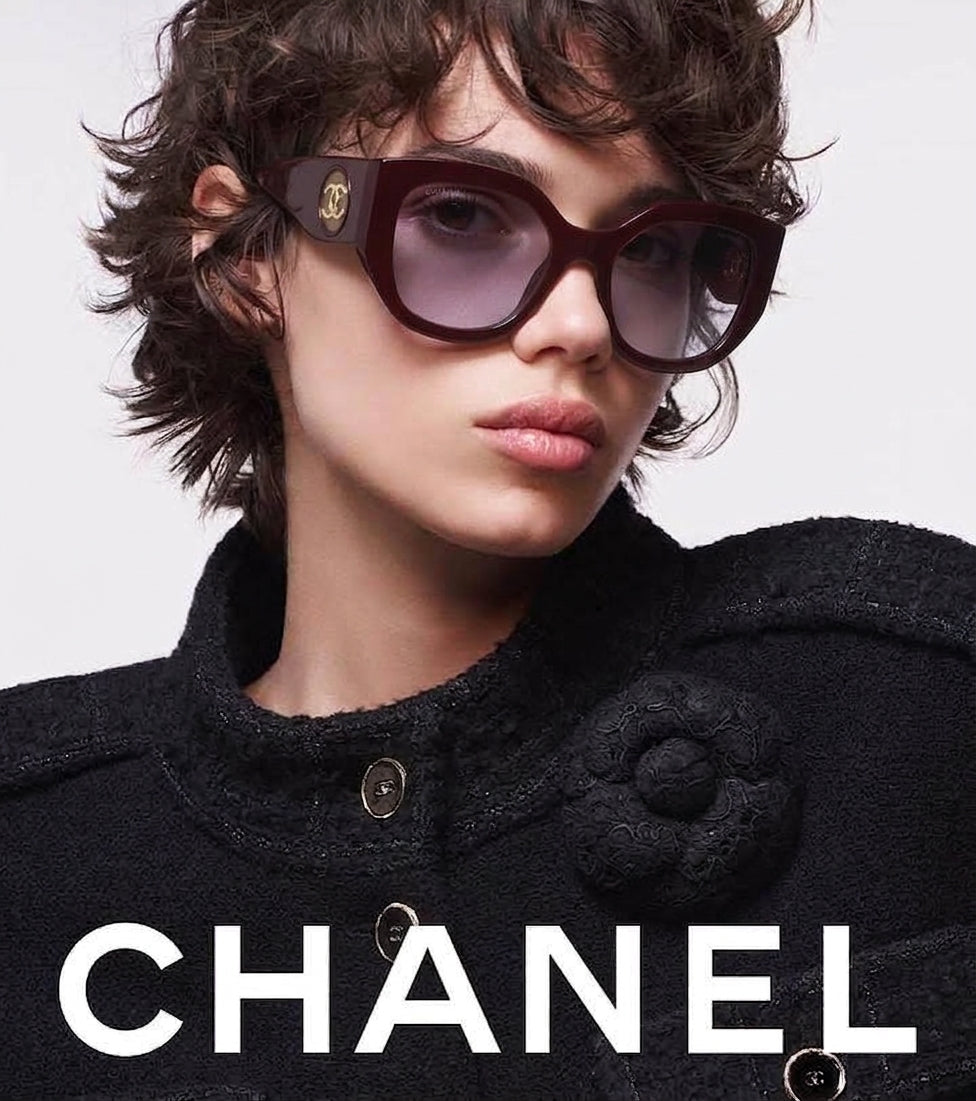 Chanel Women Butterfly Purple Sunglasses