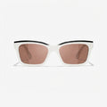 Chanel Women Square White & Black Sunglasses