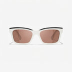 Chanel Women Square White & Black Sunglasses