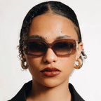 CHANEL Women Rectangular Brown Sunglasses