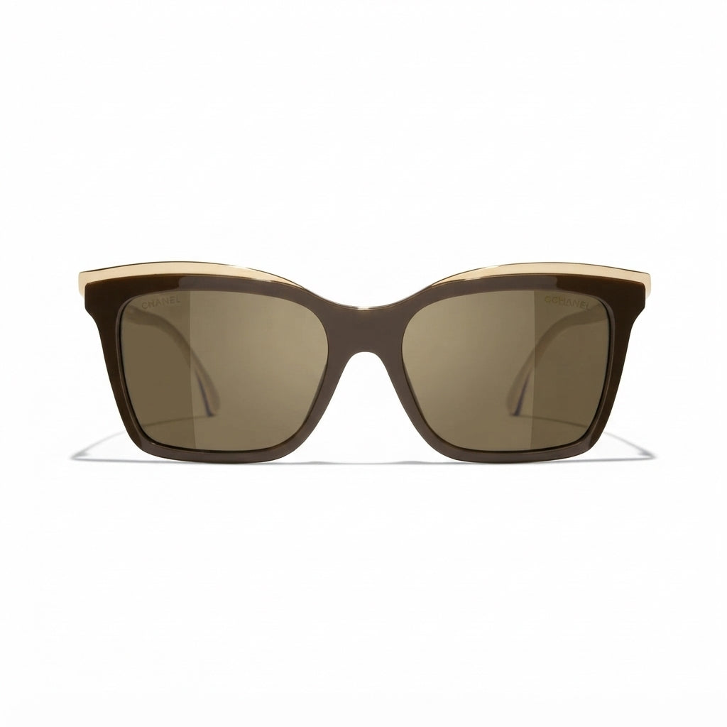 Chanel Women Butterfly Light Brown Sunglasses