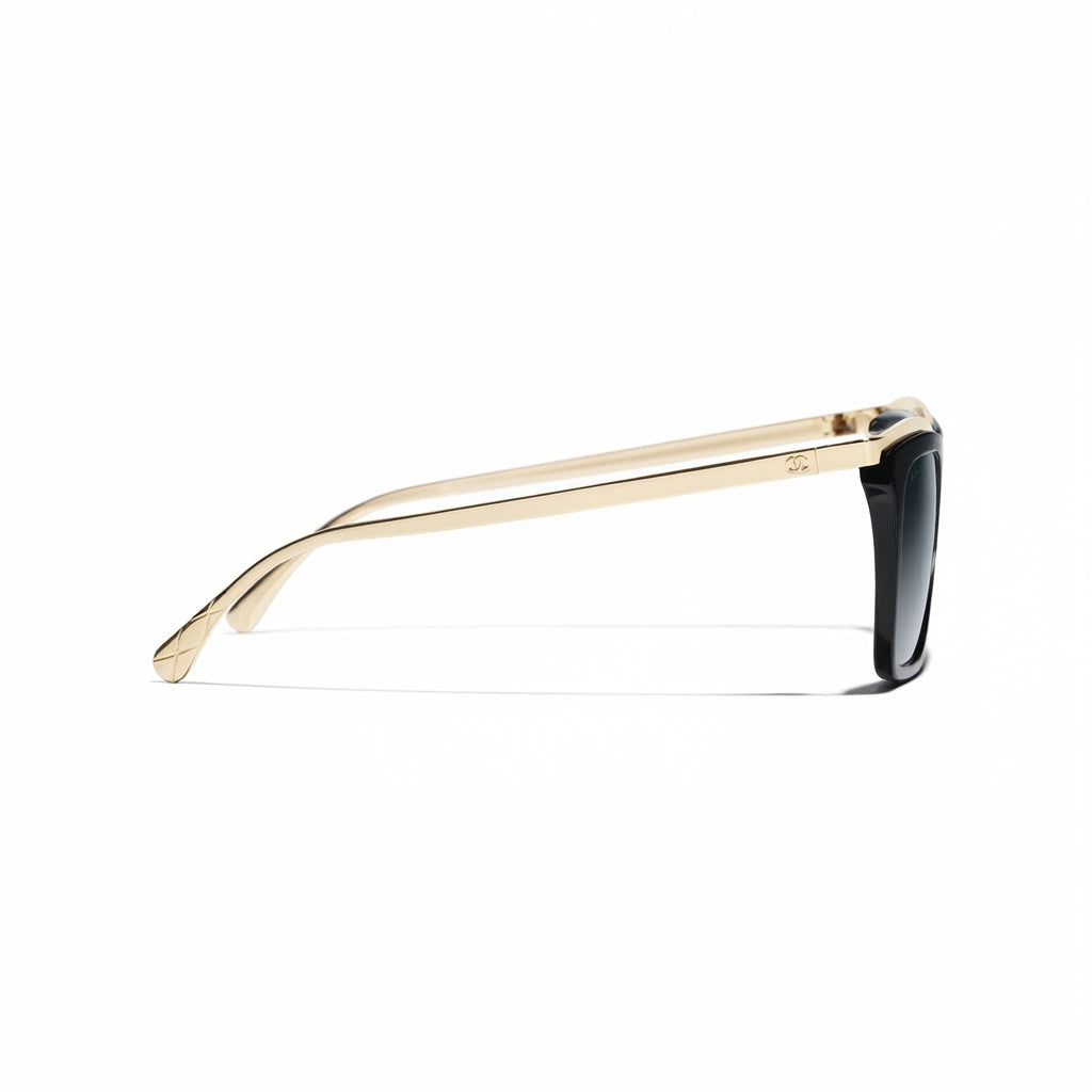 Chanel Women Butterfly Black Sunglasses