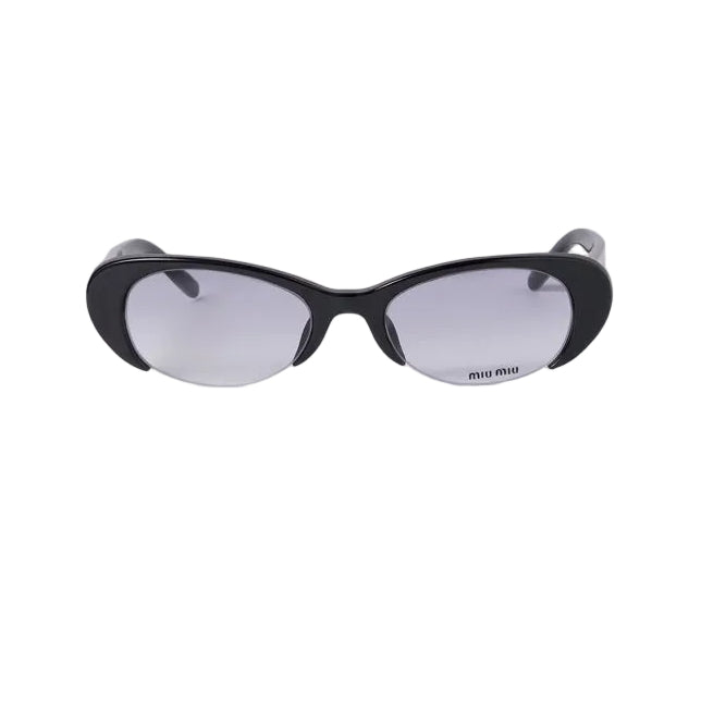 Miu Miu Women Vedette Oval Cut-Out Crystal Gradient Sunglasses