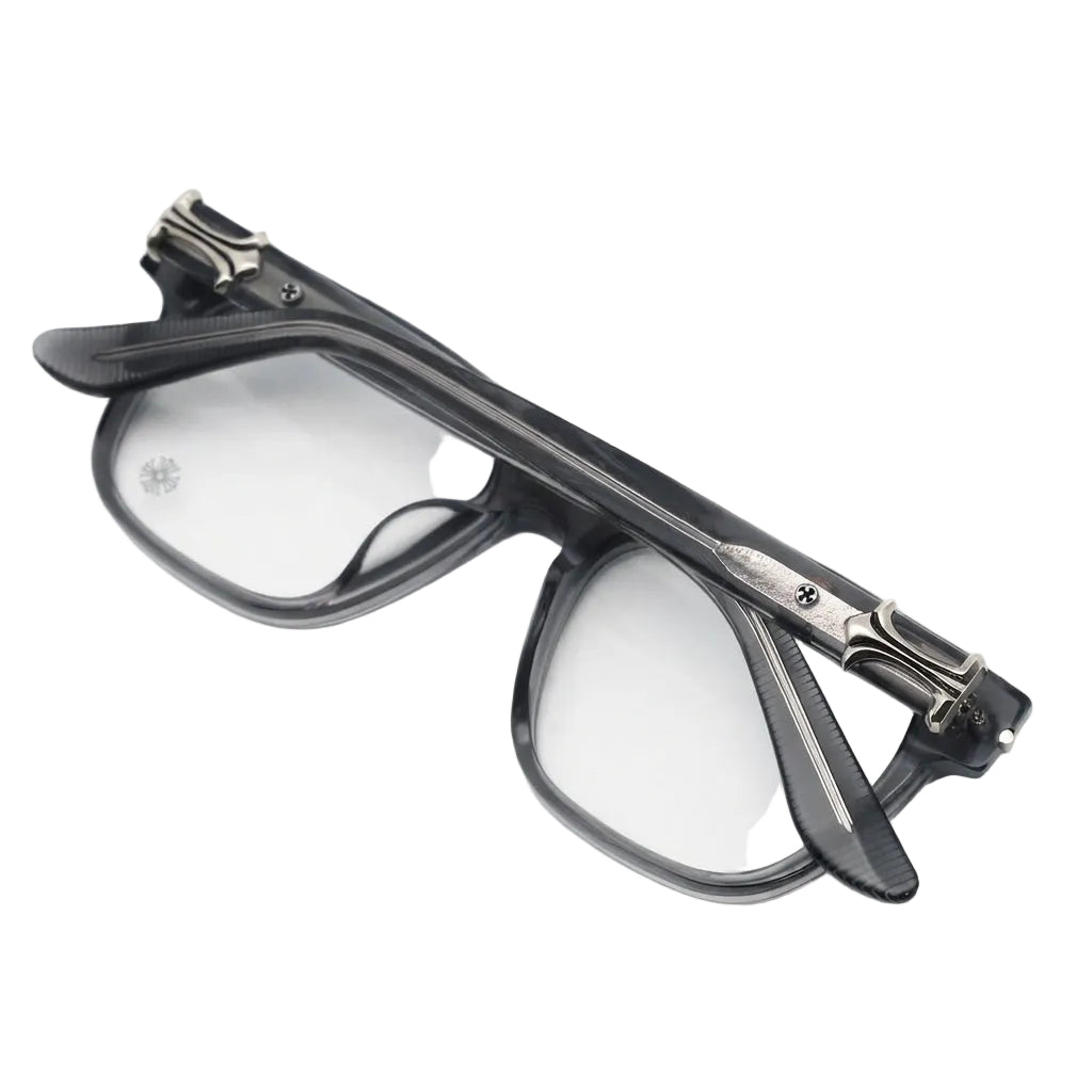 Chrome Hearts Unisex SLIDN 3768 Translucent Grey Frame / Silver Hardware Glasses