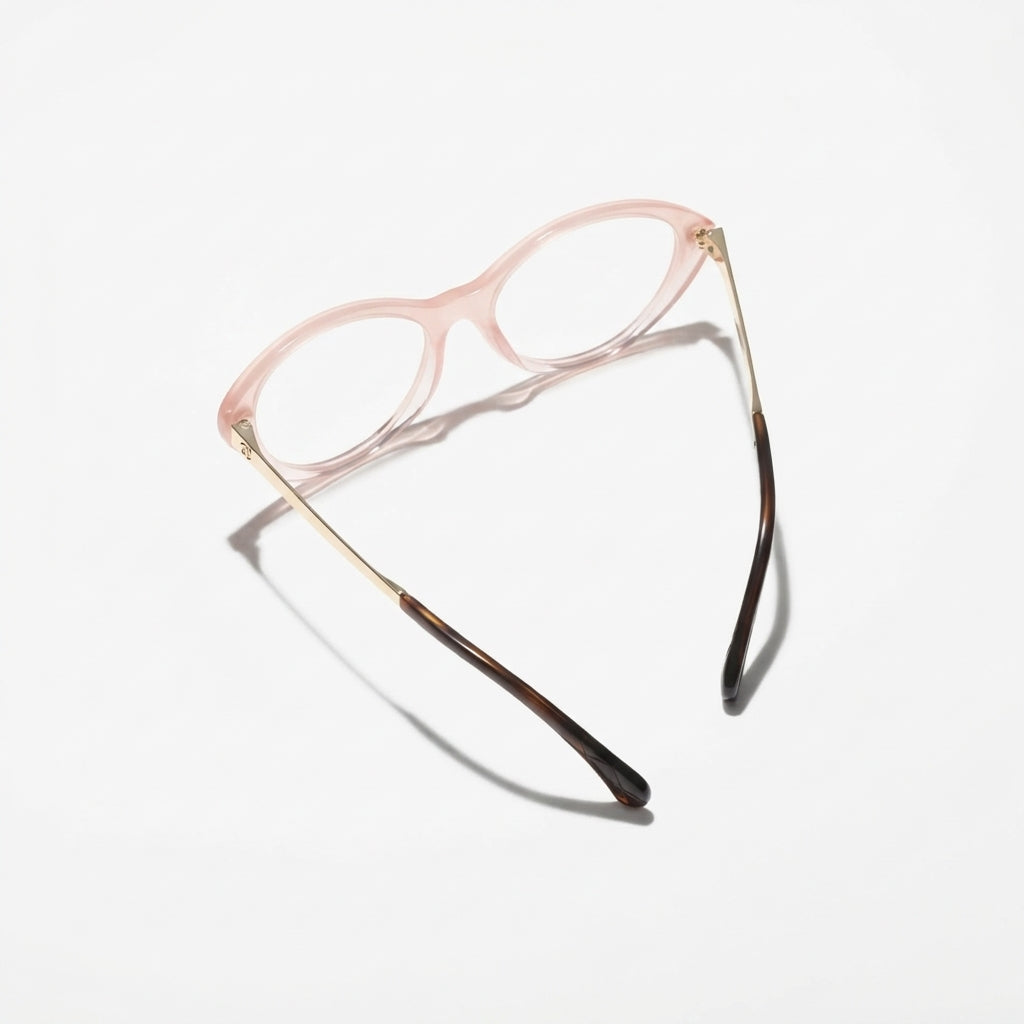Chanel Women Oval Pink Eyeglasses