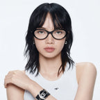 Chanel Women Oval Black Eyeglasses