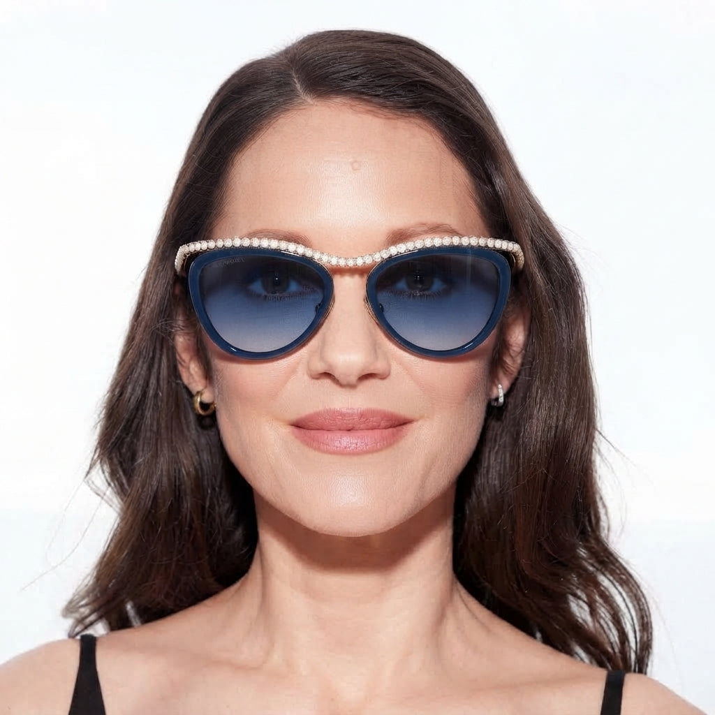 Chanel Women Cat-Eye Blue Sunglasses