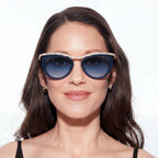 Chanel Women Cat-Eye Blue Sunglasses