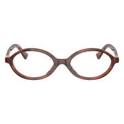 Miu Miu Women Regard Oval Opaline Brown Optical Glasses