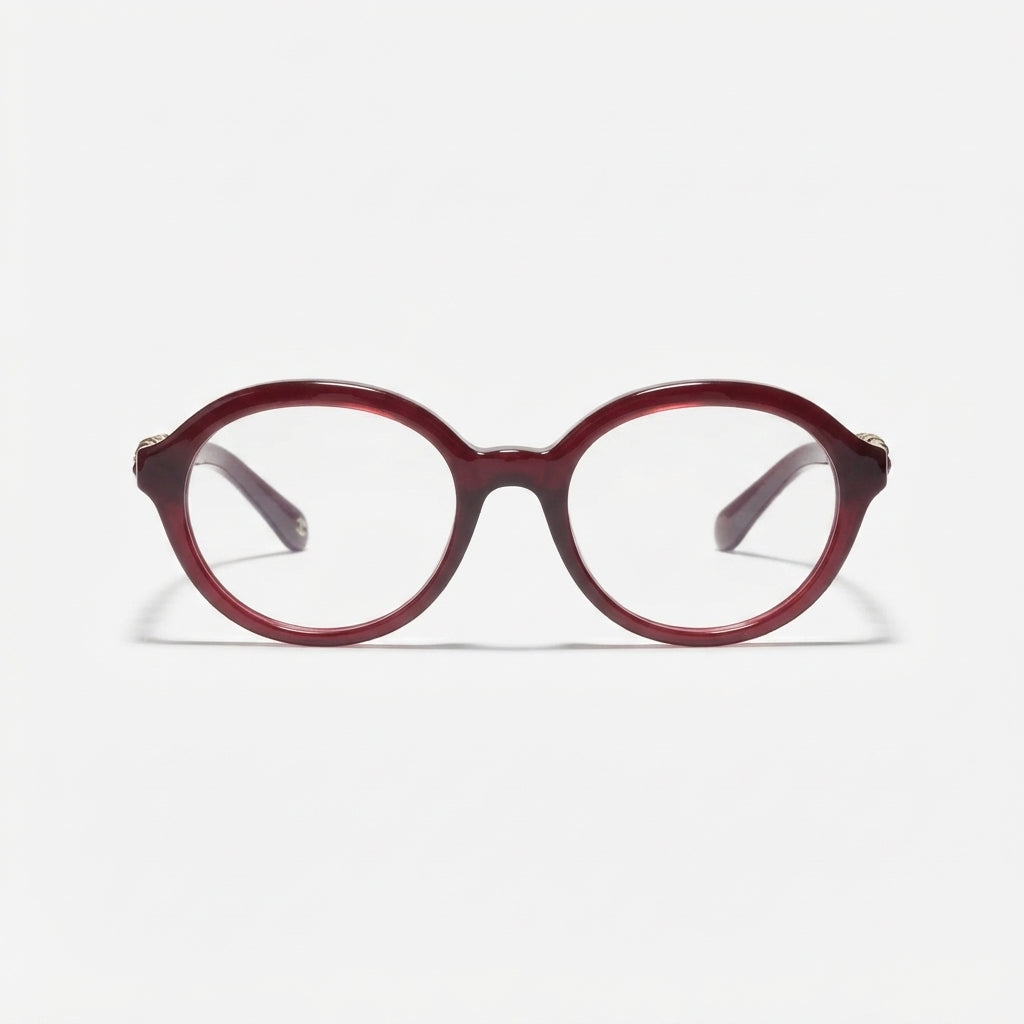 Chanel Women Optical Oval Red Eyeglasses