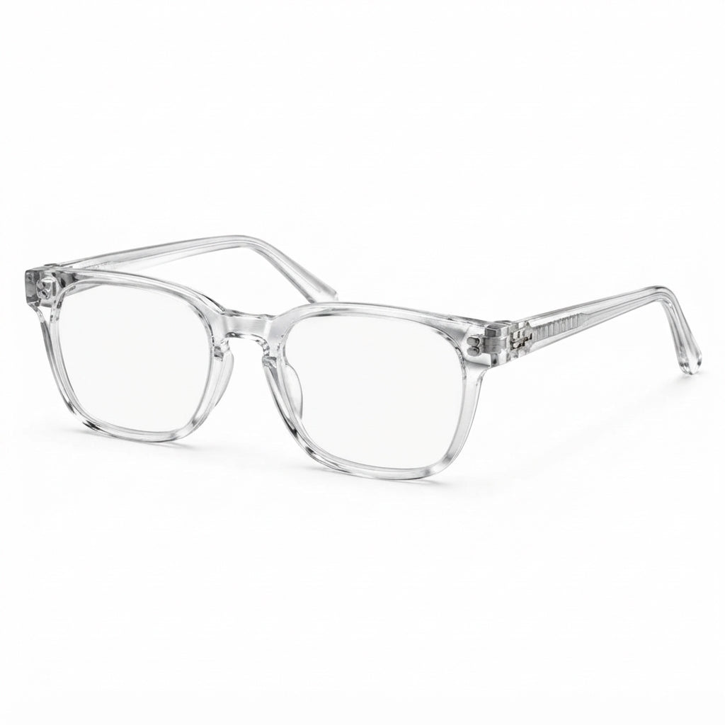 Chrome Hearts Unisex Clear Crystal Gothic Square Optical Glasses