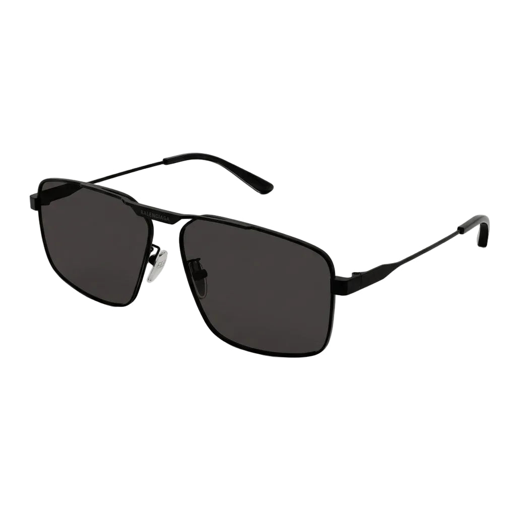 Balenciaga Unisex Tag 2.0 Navigator Black Sunglasses