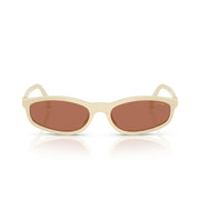 Miu Miu Regard SMUA06 Women Cream / Brown Sunglasses