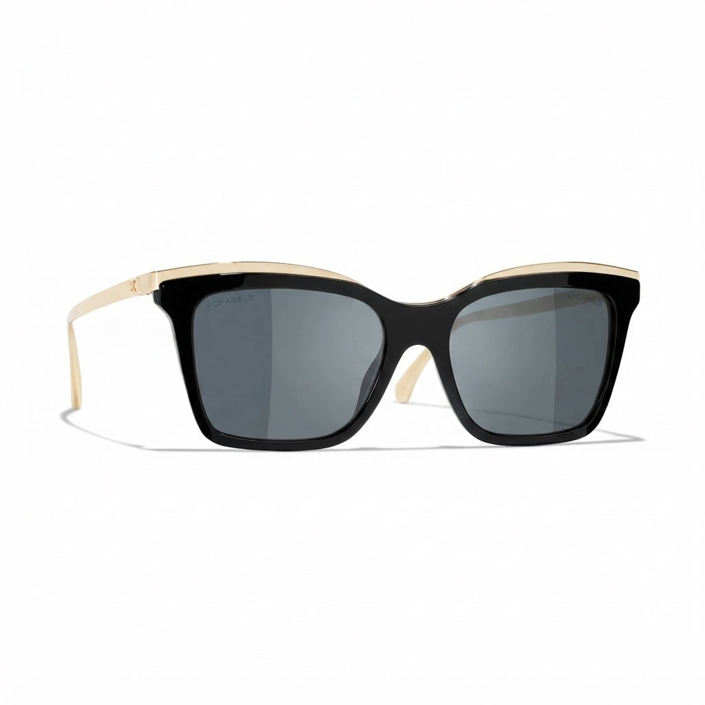 Chanel Women Butterfly Black Sunglasses