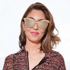 Chanel Women Butterfly Light Brown Sunglasses